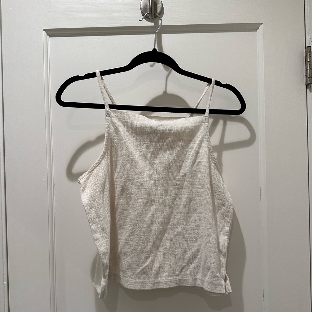 Madewell square neck textured top